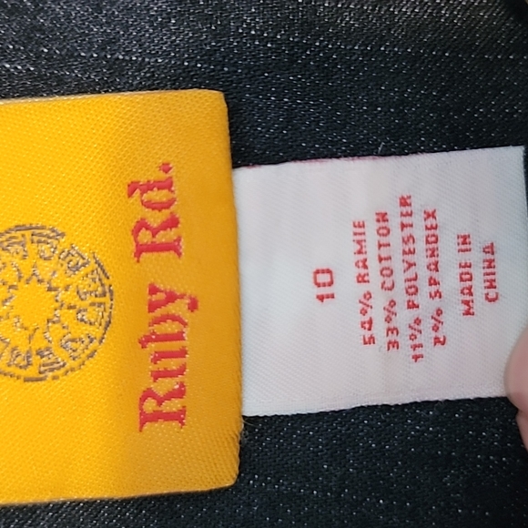 Ruby Rd. Denim jacket size 10 - Picture 6 of 7
